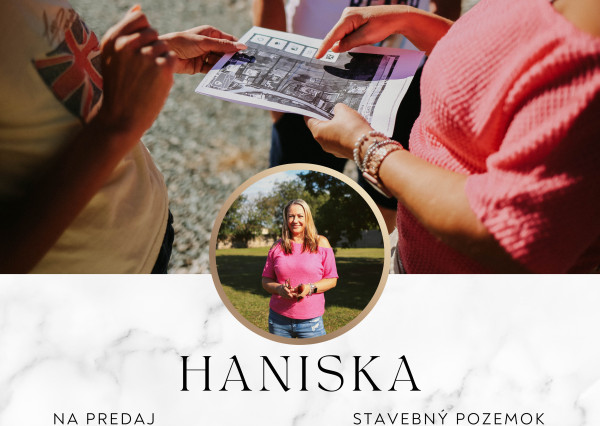 Na predaj stavebný pozemok v obci Haniska pri Košiciach